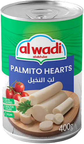 AL W PALMITO HEARTS 400G