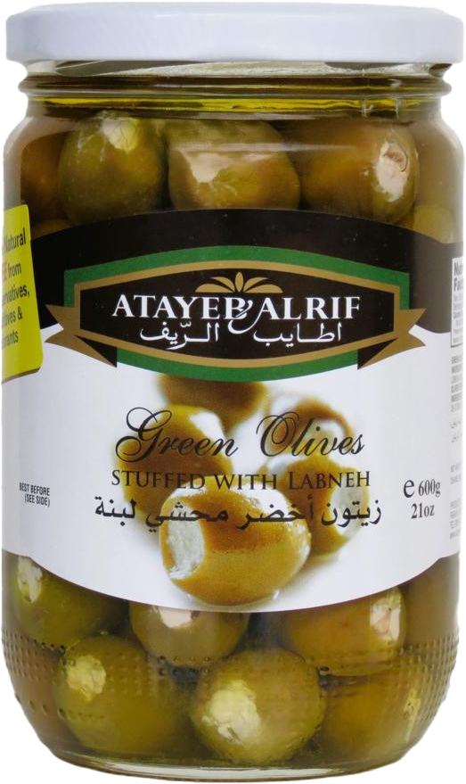 Atayeb Al Rif Green olive + Labneh 600g