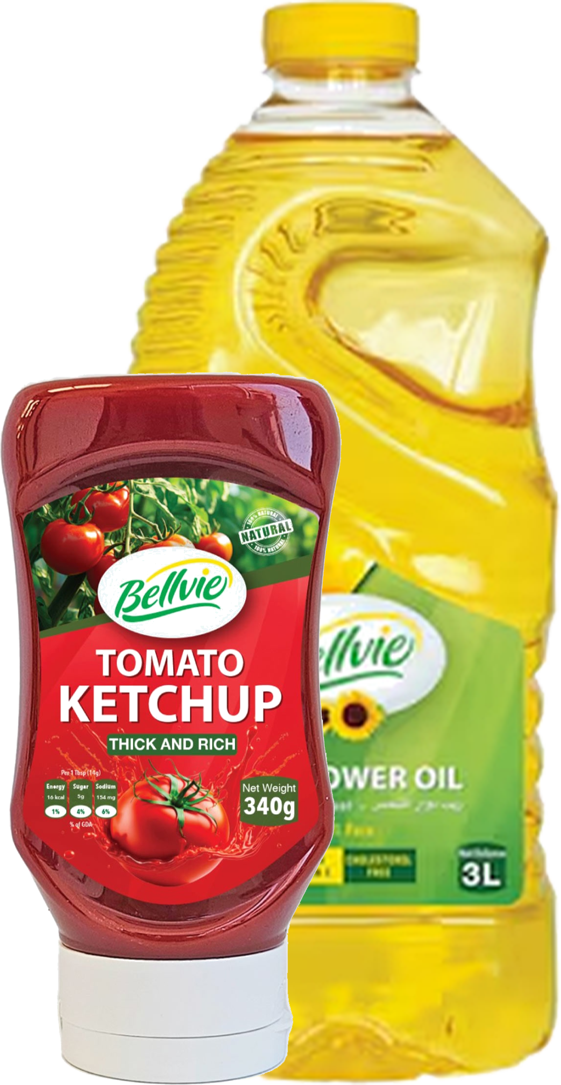 BELLEVIE OIL 3L+KETSHUP 340G