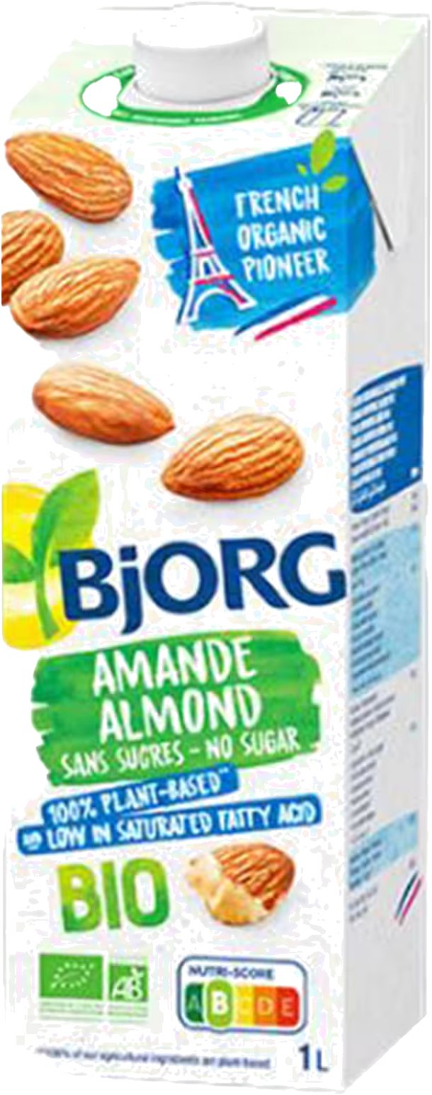 BJORG LAIT D'AMANDE SANS SUCR