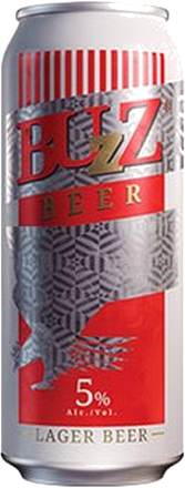 BUZZ BEER LARGE 5% CAN