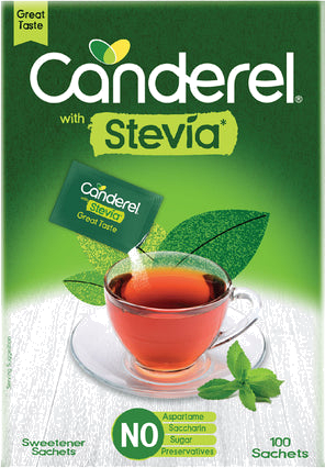 CANDEREL STEVIA SWEETNER 100 SACHETS