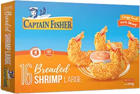 CAP.FISHER SHRIMP BREADED LARGE