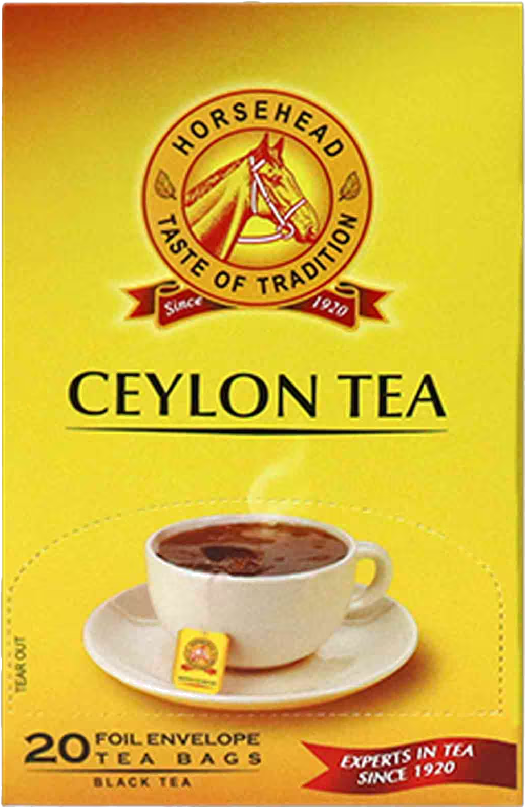 CEYLON TEA HORSE HEAD 20 TEA BAGS