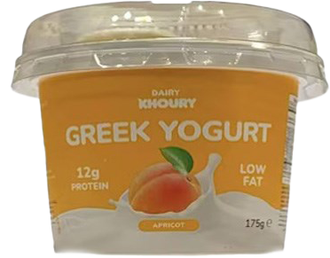 DAIRY KHOURY GREEK YOGURT APRICOT