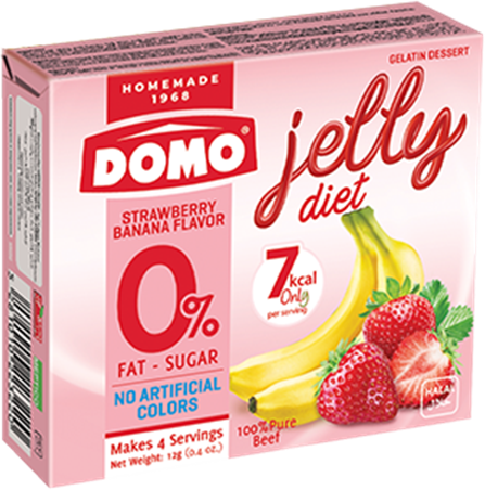 DOMO DIET STRAWBERRY BANANA JELLY