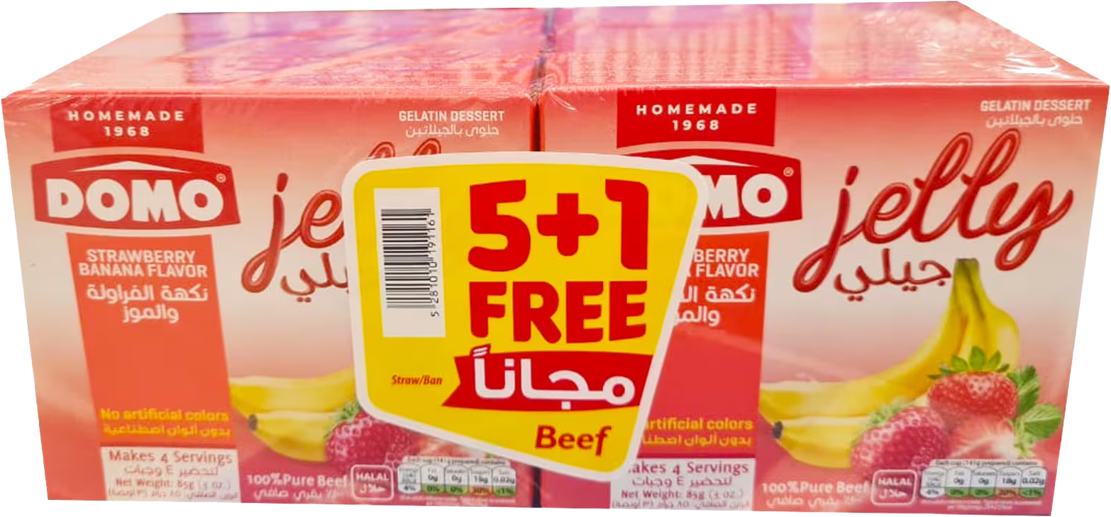 DOMO JELLY BANANA STRAWBERRY