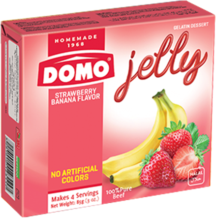 DOMO JELLY BANANA STRAWBERRY