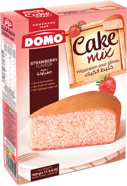 DOMO STRAWBERRY CAKE MIX