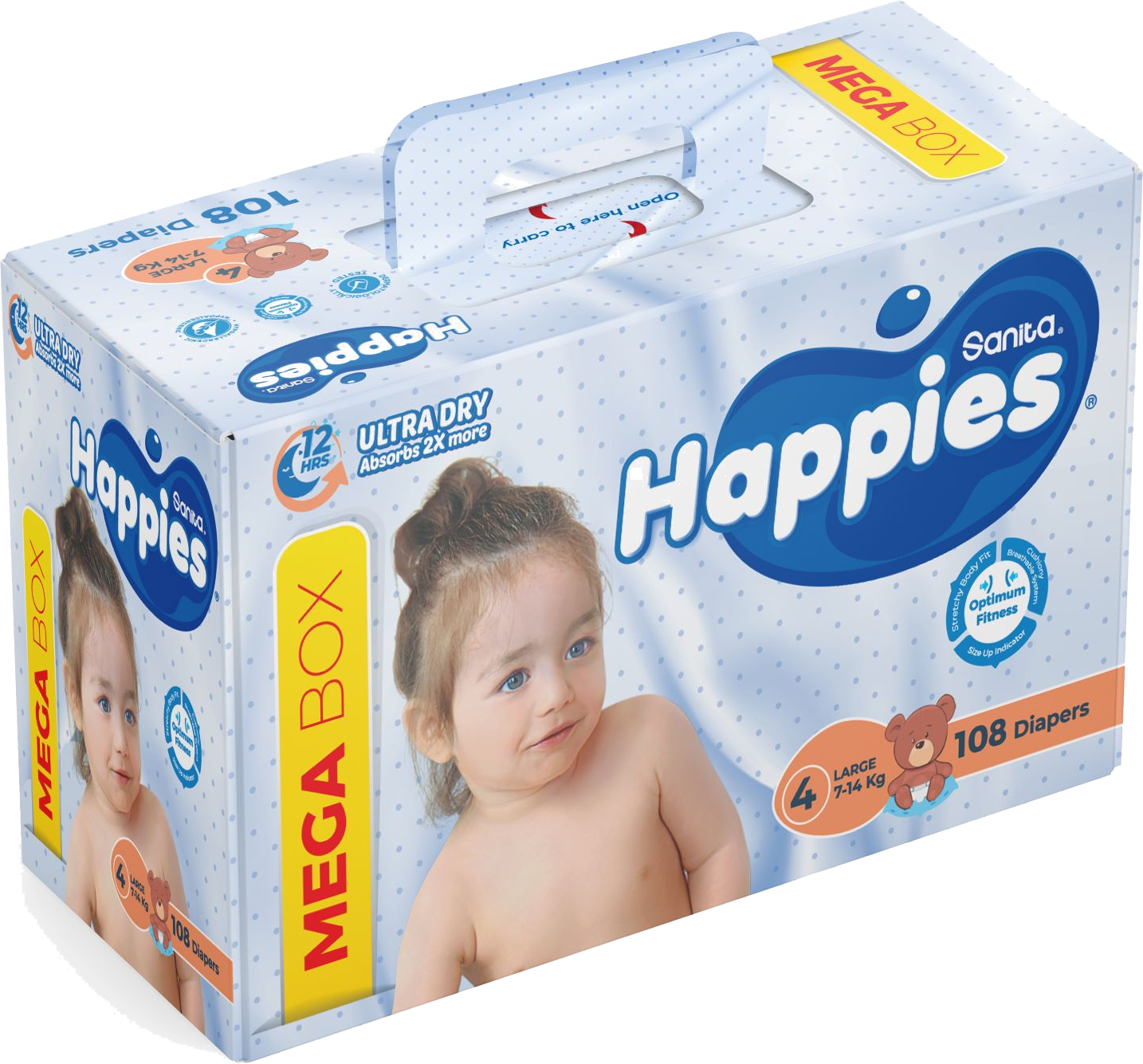 HAPPIES MEGA BOX LARGE IAPERS