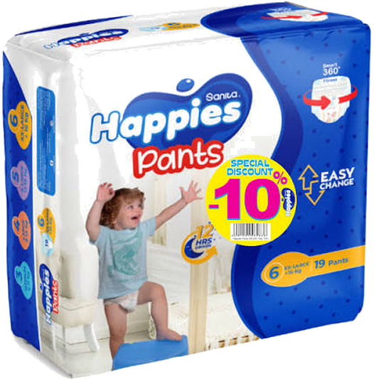 HAPPIES PANTS XL  10%
