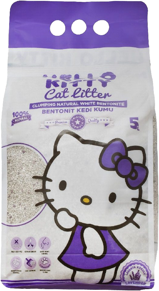 HELLO KITTY CAT LITTER LAVENDER
