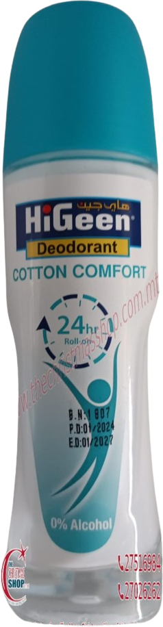 HIGEEN DEO ROLL ON COTTON COMFORT