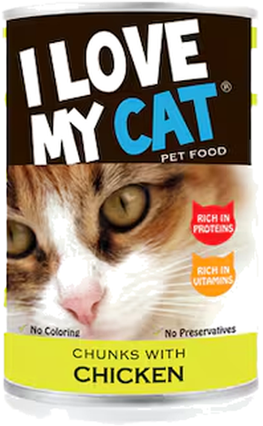 I LOVE MY CAT CHUNKS+CHICKEN