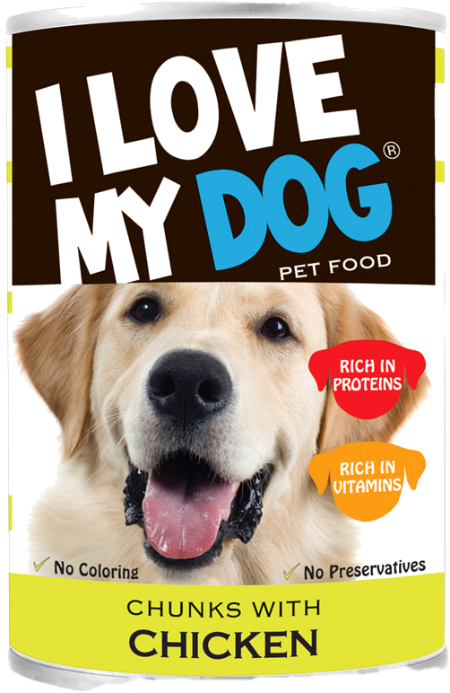 I LOVE MY DOG CHUNKS+CHICKEN