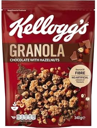 KELLOGGS GRANOLA CHO&HAZ NUTS