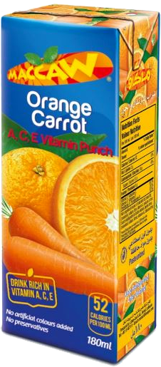 MACCAW  CARROT&ORANGE