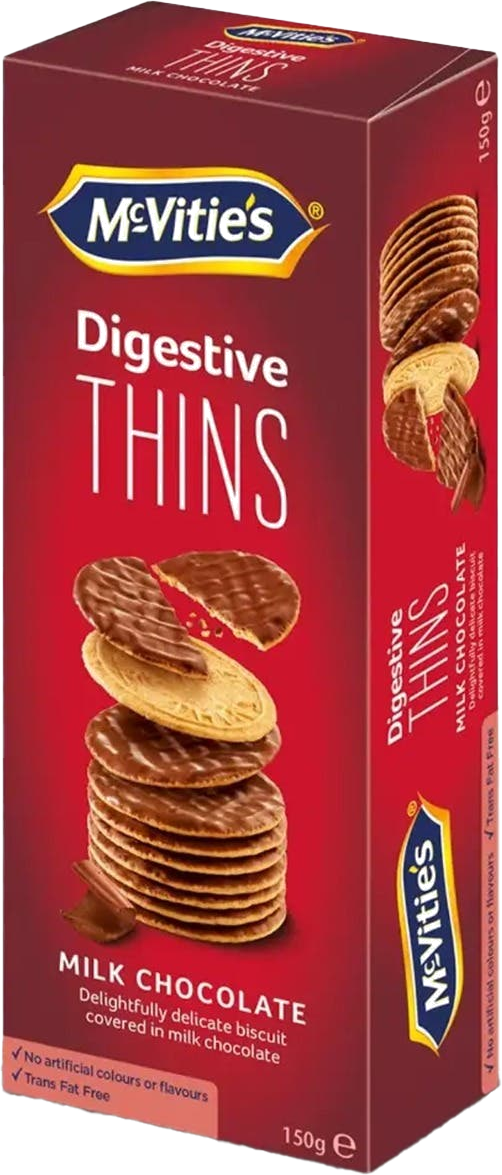McVITIES THINS CHOCO  150G