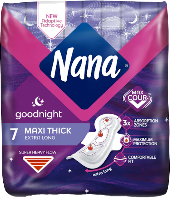 NANA THICK MAXI GD NIGHT 7+1FREE