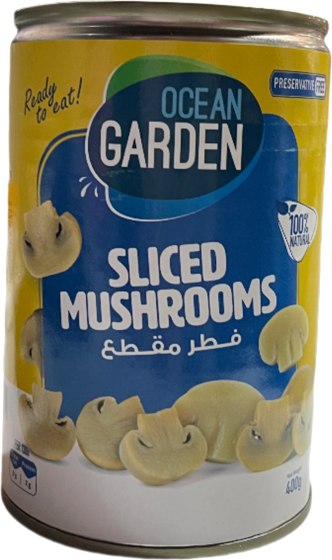 OCEAN GARDEN SLICED MUSHROOMS.