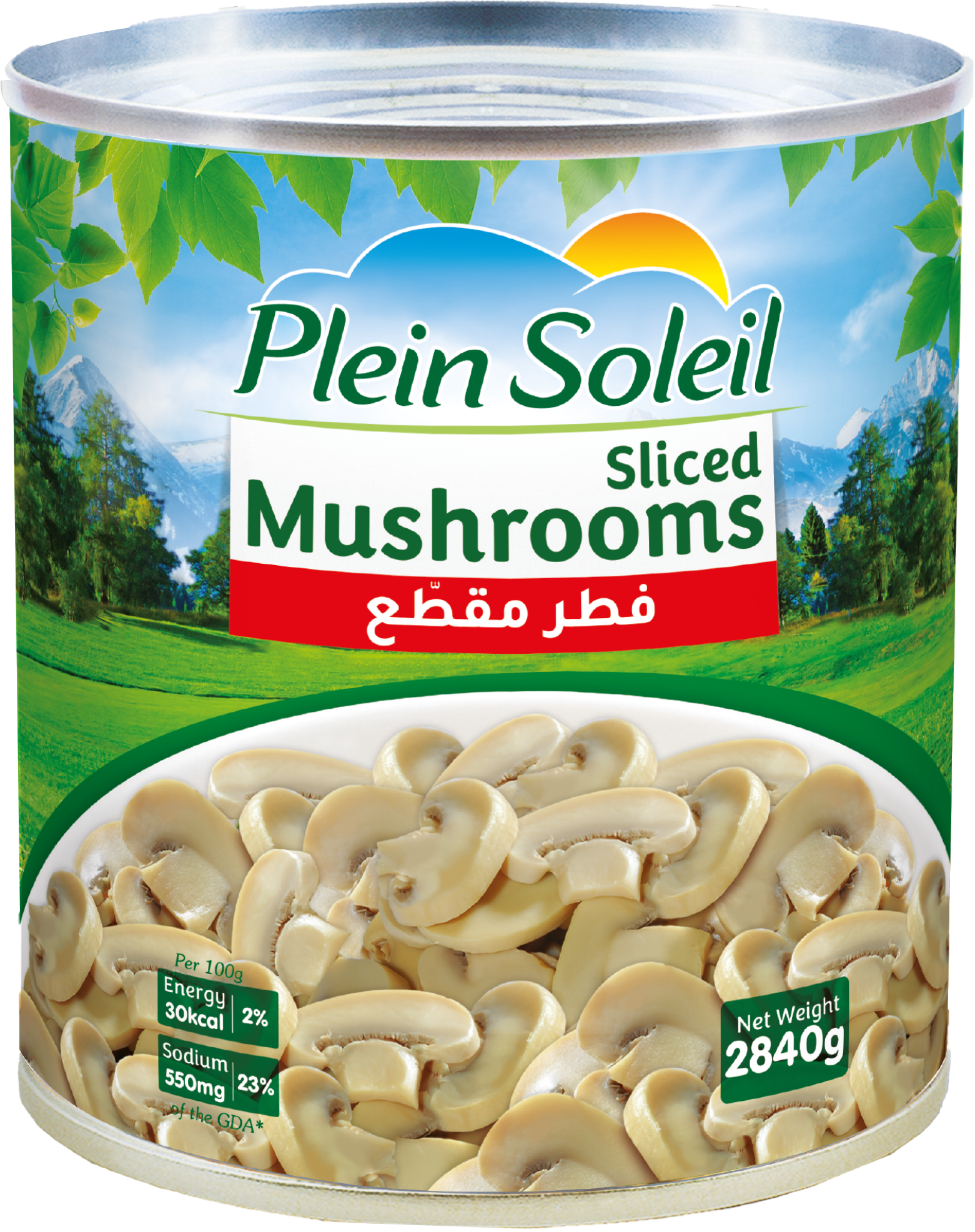 PLEIN SOLEIL SLICED MUSHROOMS