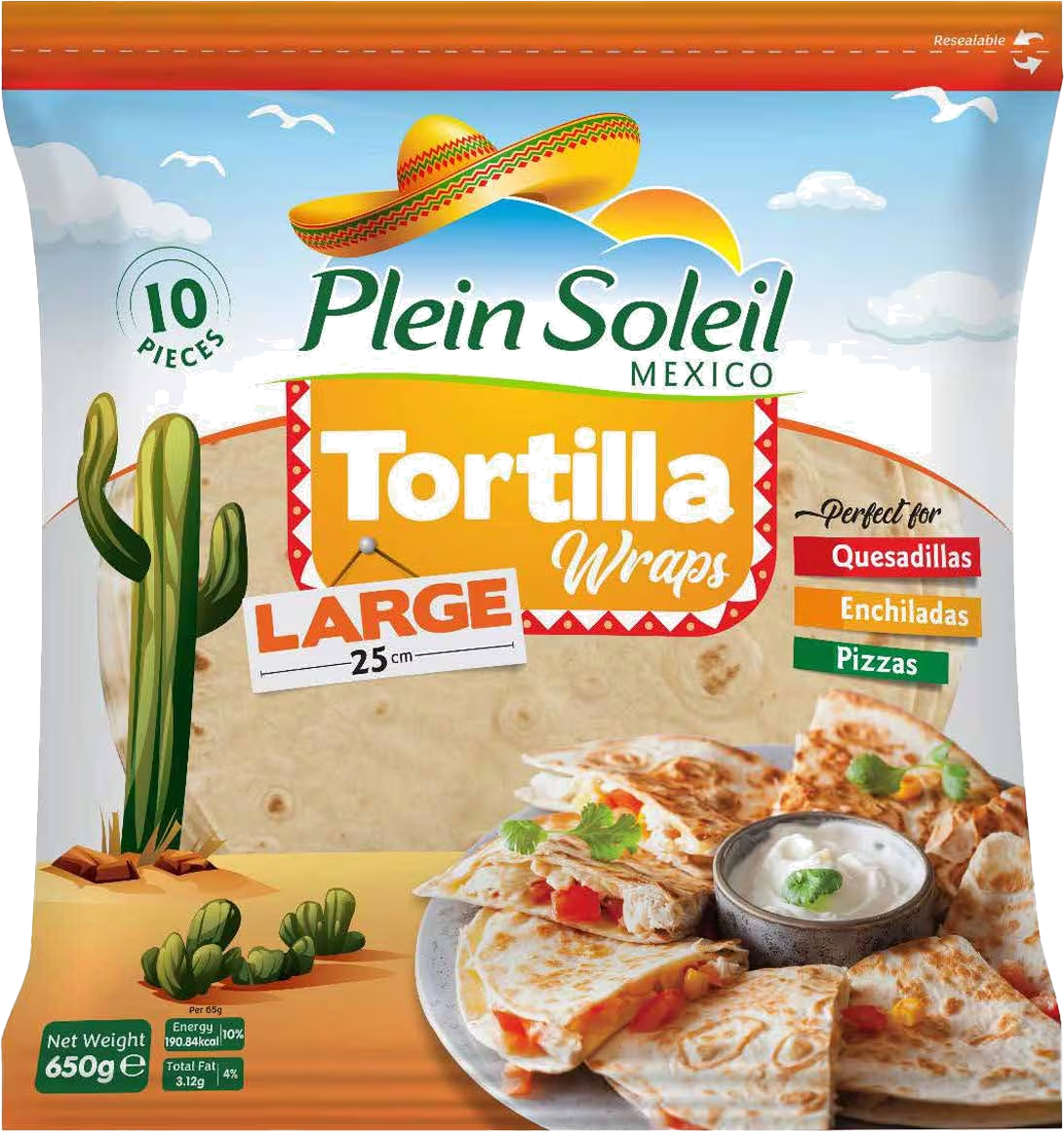 PLEIN SOLEIL TORTILLA WRAP LARGE