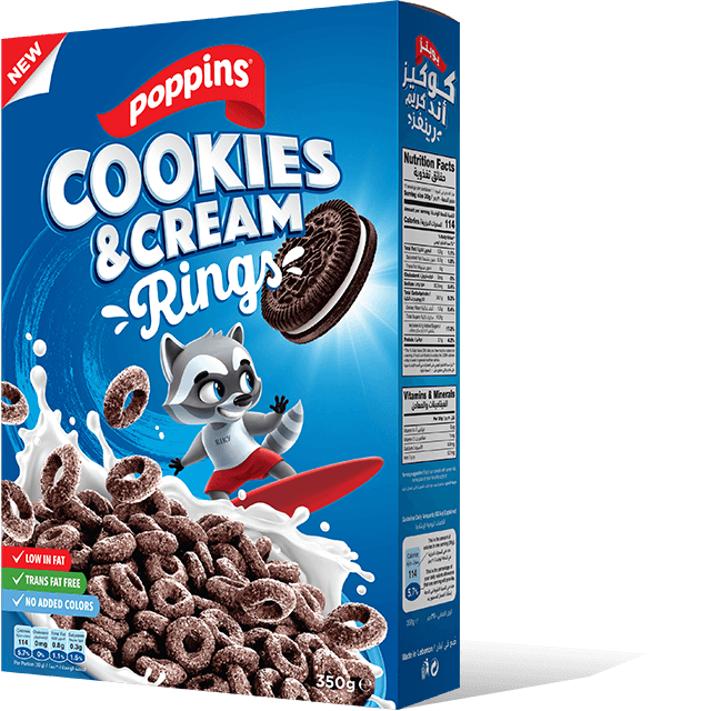 POPPINS COOKIES AND CREAM RINGS