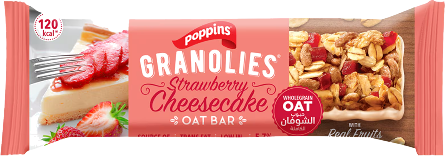 POPPINS GRAN. OAT STRAW.CHEESE CAKE