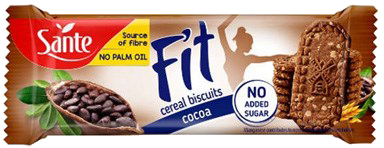 SANTE CEREAL BISCUITS COCOA FIT
