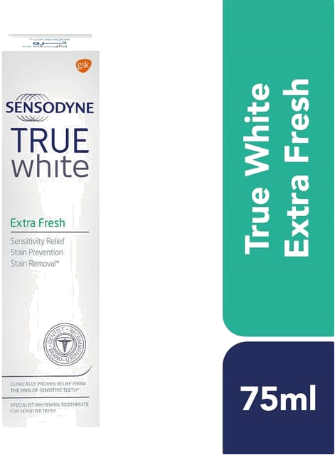 SENSODYNE TRUE WHITE EXTRA FREE