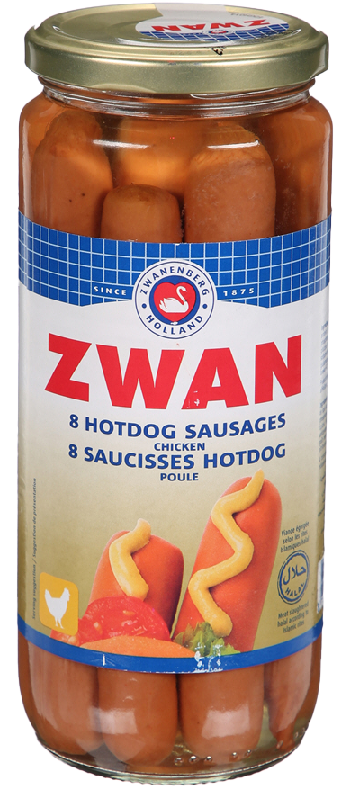 ZWAN HOT DOG CHICKEN 520G